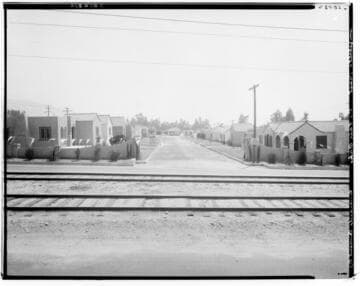 Angelillo Tract of one story houses, "La Venezia", North Fair Oaks, Pasadena. 1926