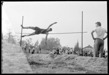 Track meet, Polytechnic Elementary School, 1030 East California, Pasadena. May 7, 1939