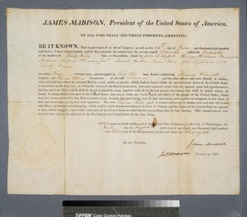 James Madison, president of the United States of America, to all who shall see these presents, greeting: