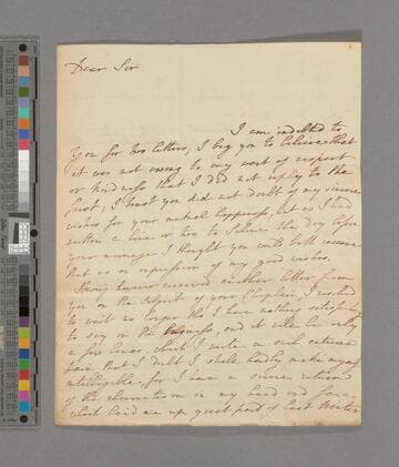 Hannah More. Letter to Zachary Macaulay