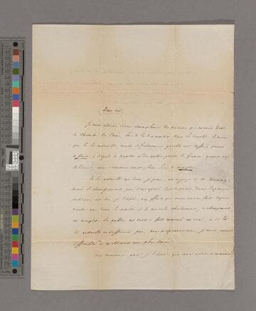 Victor Francois duc de Broglie. Letter to Zachary Macaulay