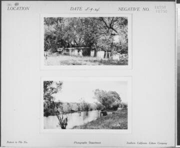 Big Creek, Herminghaus Ranch - Columbia Canal gauging station at head near White House Ranch