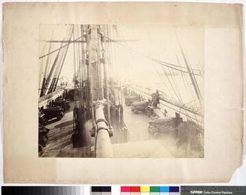 Deck, Russian fleet, a friendly visit during the war