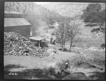 The power house and tram at Tule Plant