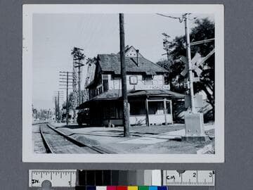 Santa Fe train station in South Pasadena