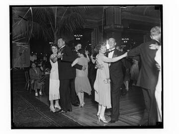 Couples dancing at the Club Casa del Mar, Santa Monica, California
