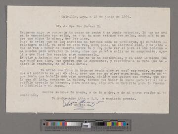 Letter from José Chávez Torres (Calvillo, Aguascalientes) to Paco Chávez Esparza (San José, California)