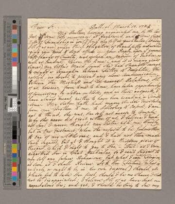 Theophilus Leigh letter, Balliol College, to John Wiltshire