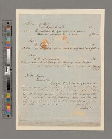 Abraham Lincoln letter to David M. Irwin