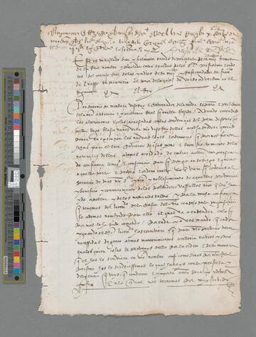 Carlos V, Emperor of Germany and King of Spain, copy of document to Antonio de Mendoza