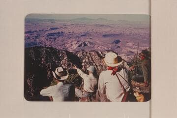 The terrain north and northwest of Navajo Mountain. Left to right: Daly, Marston, Masland and Grey Mountain