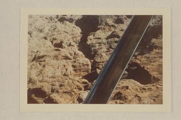 Junction of Bridge and Aztec Creeks. Bridge enters from the top and joins Aztec Creek at the left of the wing strut