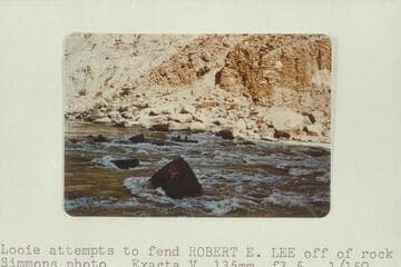 45. The "Robert E. Lee" bobs out of the hole and waters wrest one oar from Looie--the Big Drop--Mile 202 1/4