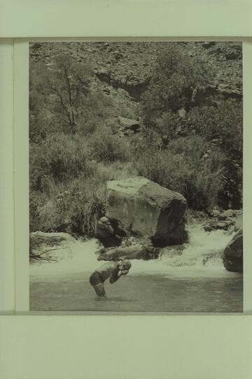 The junction of Thunder River and Tapeats Creek. Marston in the pool