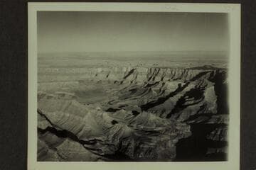 [on photo reverse: "NW over head of Grand Canyon and Marble Platform."