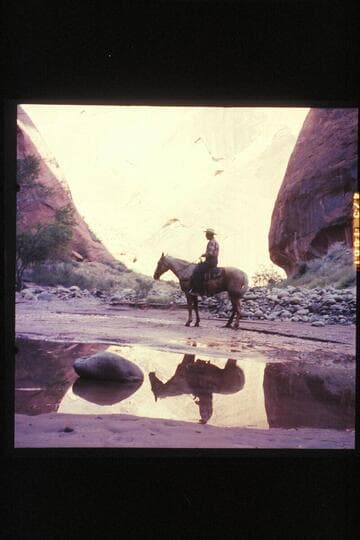 Frank Masland; mouth of Bridge Creek