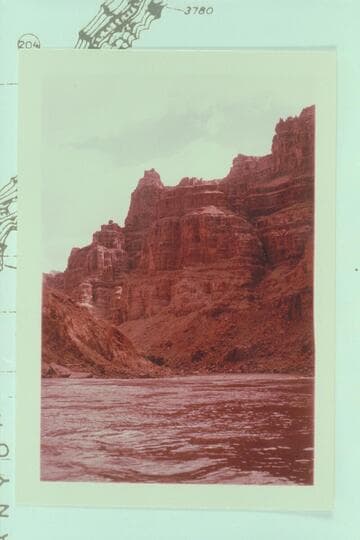 Down from the foot of Rapid No. 22 at Mile 202.30 to head of No. 23 which is Mile 202.20. Taken from the river