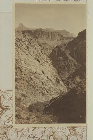 The Bright Angel Trail in the pre-Cambrian leading to Devils Corkscrew