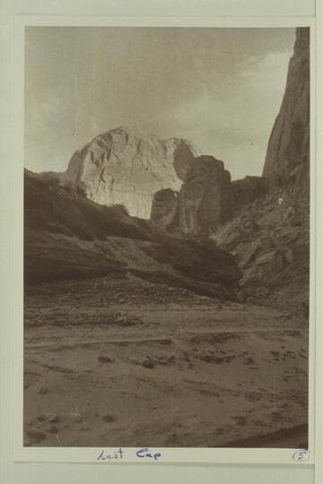 Last camp in the crossing from Hole-in-the-Rock to Waterpocket Fold. Dave Rust party crossing the Escalante