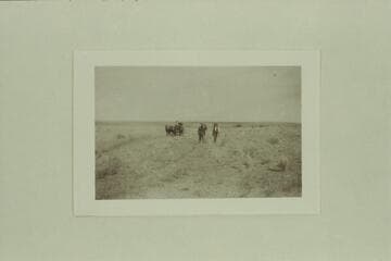 No. 16, Charles Gibbons album. "Is this beginning of scouting "road for Dredge?"--Aleson letter, 1953, Apr. 28. Stone had a small camera with him and sent an album of his photography to Gibbons