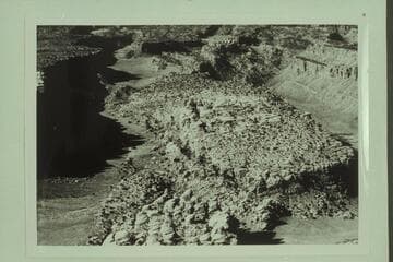 Junction of Red Lake Canyon with Upper Red Lake Canyon. Looking south-southwest
