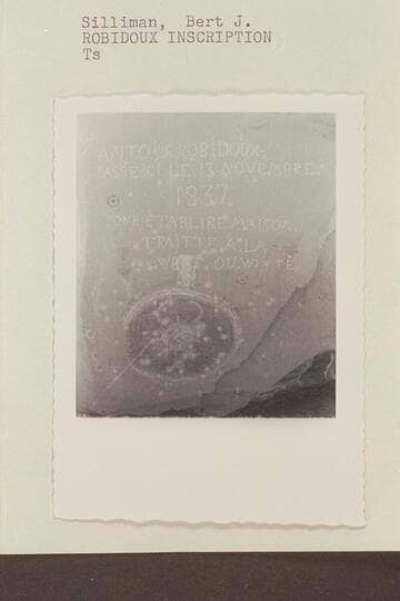 Robidoux inscription. Mouth of Westwater Canyon