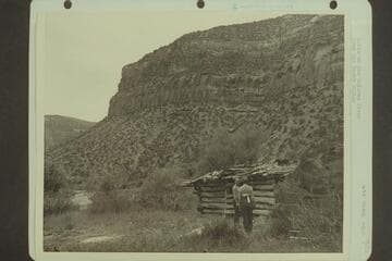Cabin on the Dolores River. Pres and Becky Walker
