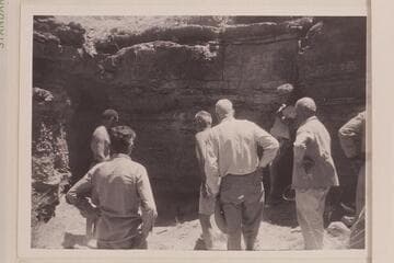 Last rites to Willie. Marble Canyon. Garth and Hugh Cutler at left. Josh Eisaman and Joe Desloge center. Ballard Atherton and Dock Marston right