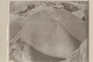 Inscription of the Best Expediton in Cataract Canyon. About Mile 204 3/4