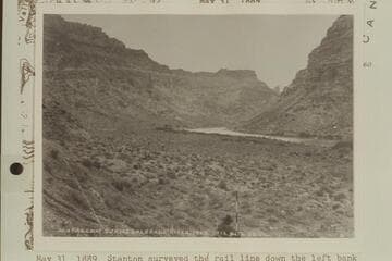 No.47. Station 8676 Down. 5610 CTCN 212.1; 2129.1; and 5610 CTCN 212.1.1 shows a monument which would be at about the area from which the Nims photo was made