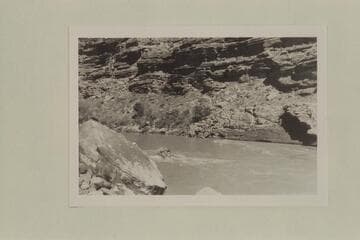 Boat running up "The Slide"