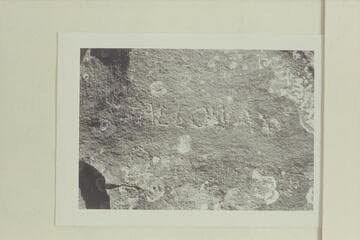 Galloway. Dubendorff. Names cut at Ashley Falls by Charles Sharp 1909, Sep. 18