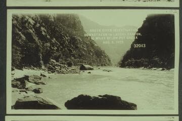 Green River Investigation: Downstream in Ladore Canyon, 1 3/4 Miles below Pot Creek