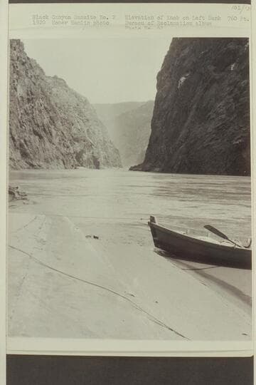 Black Canyon Damsite No. 2. Elevation of Knob on left bank, 760 ft