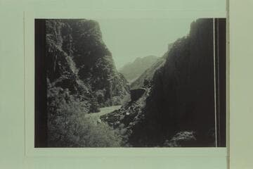 Up river from mouth of Travertine Canyon
