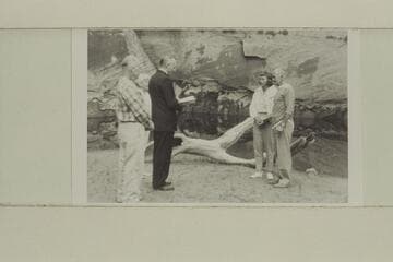 The wedding of Harry and Dorothy Aleson. The Flying Bishop Bill Wells conducts, Bering and Barbara Monroe as witnesses