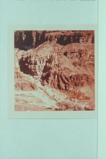 Clear Creek; Grand Canyon National Park. The trail winds down into the canyon from the left