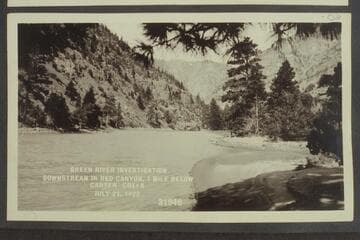 Green River Investigation: Downstream in Red Canyon, 1 mile below Carter Creek