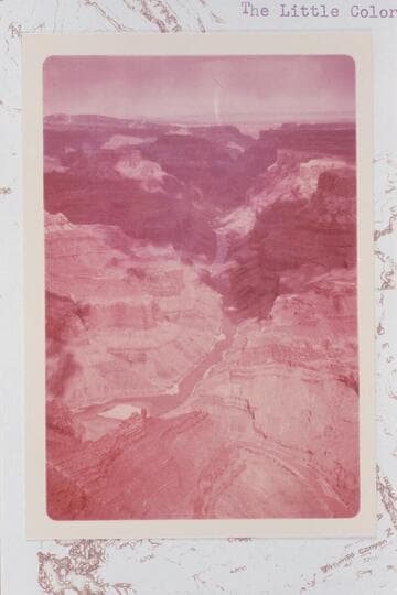 Up Marble Canyon from Cape Solitude. The Little Colorado is in flood