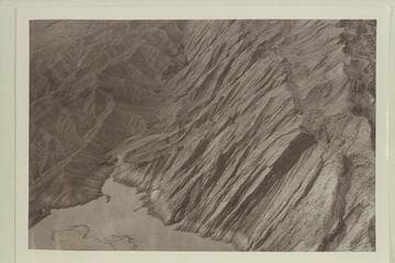 Driftwood accumulation in Grand Wash Canyon. Opposite Gods Pocket. Overthrust