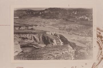 Steamboat Rock at lower left margin. Pats Hole to right of it. Pool Creek lower center. Sand Canyon middle left