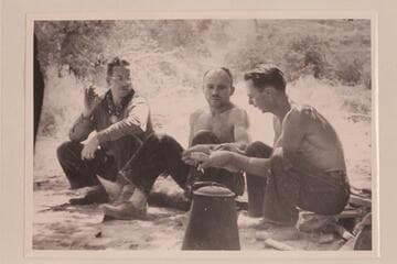 Charles Larabee; Buzz Holmstrom; Norm Nevills. Pats Hole