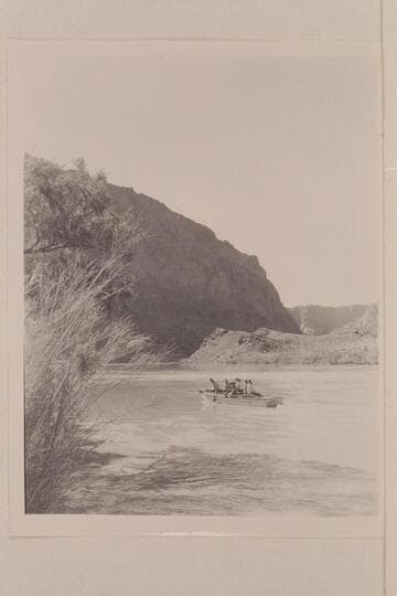 The "Esmeralda" making a test run at Lees Ferry