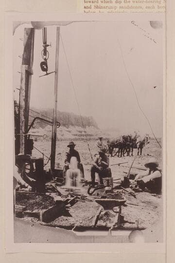 Artesian well at Bluff