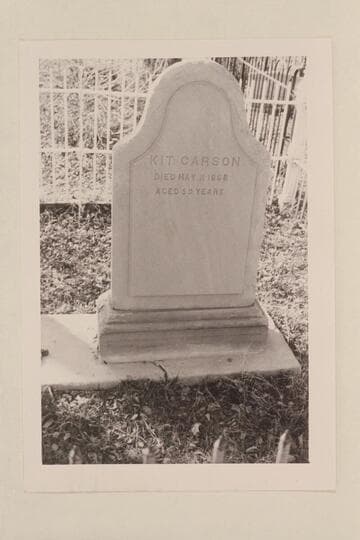 Headstone of Kit Carson. Taos, New Mexico