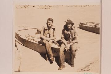 Royce Mowrey and Alton Hatch at the mouth of Chuar Creek