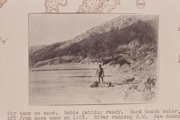 Dubendorff prepares lunch during stop between the mouth of Grand Wash and the head of Iceberg Canyon. About Mile 285-286