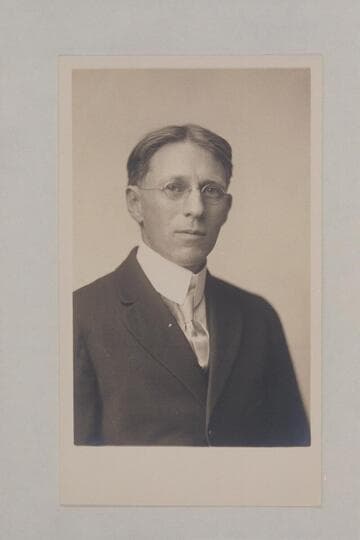 Raymond Austin Cogswell. "The other portrait was also made in Elyria two or three years after returning from the trip." (letter of Cogswell, 1955, Dec.)