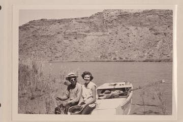 Frank E. and Elaine Frost. Above Piute Rapid on the San Juan
