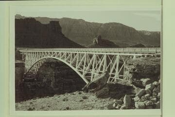 Highway Bridge across Marble Canyon. Mile 5 1/2
